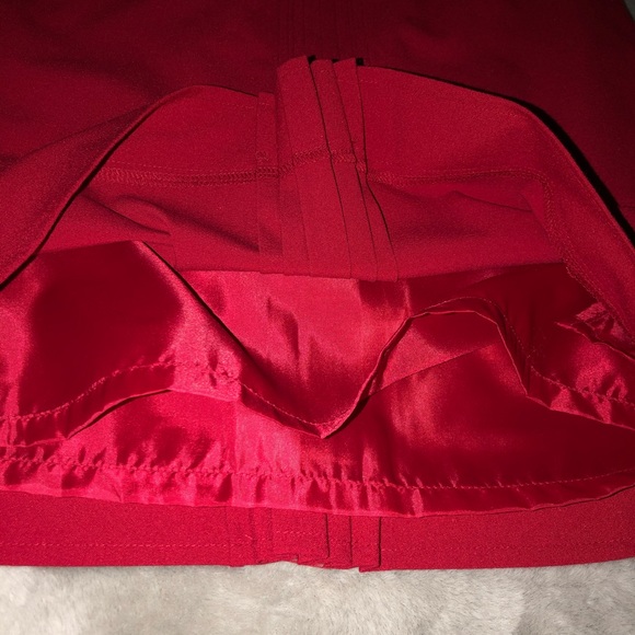 NWT! Worthington Skirt Red Pleated Pencil Career - Picture 6 of 12